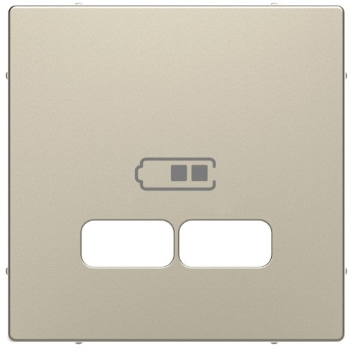 Лицевая панель Schneider Electric Merten D-Life для 2-м. розетки USB сахара картинка